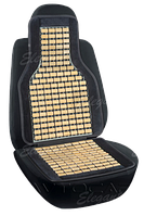 Накидка бамбуковая для автомобильного сидения Elegant Maxi черная 45х108см (100650)