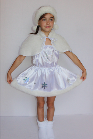 Дитячий карнавальний костюм Сніжинка, фото 1
