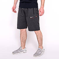 Чоловічі трикотажні шорти Nike, темно-сірого кольорую. Батал