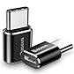 Перехідник адаптер із Micro USB на Type-C BASEUS mini (2.4A, OTG). Black, фото 2