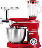 Кухонний комбайн 3в1 Line RL-PKM-1900.7BG Red 1900Вт блендер+м'ясорубка+тестоміс 6.5л
