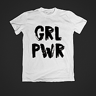 Футболка женская для модниц с принтом grl pwr