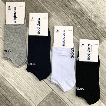 Шкарпетки жіночі спортивні бавовна Adidas, Німеччина, ароматизовані, короткі, асорті, 06177