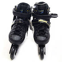 Ролики дитячі Best roller Чорного кольору розмір 35-38 (6), колеса PU, d=6,5см (24911), фото 2