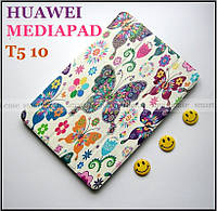 Белый чехол с цветными бабочками для Huawei Mediapad T5 10 AGS2-L09 AGS2-W09