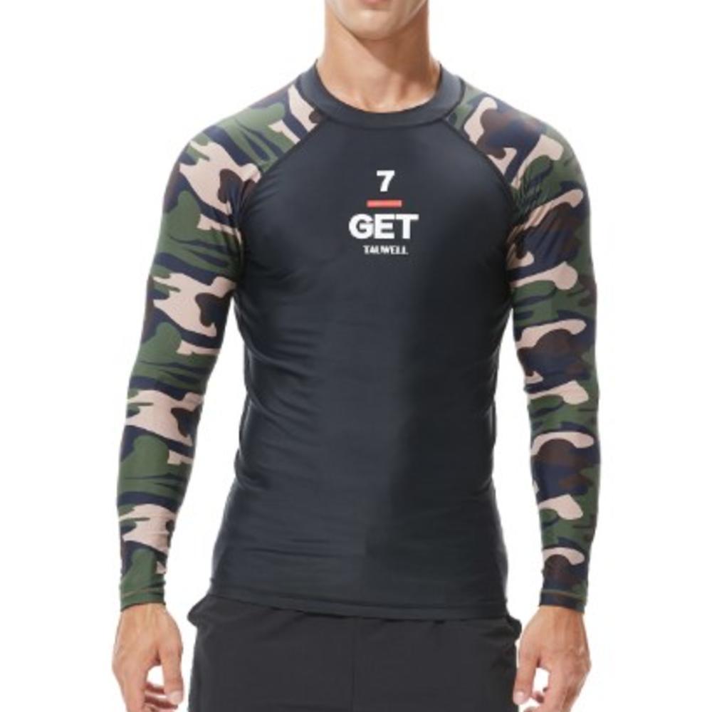 Рашгард камуфляжний Tauwell чорного кольору, фото 1