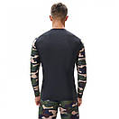 Рашгард камуфляжний Tauwell чорного кольору, фото 2