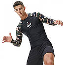 Рашгард камуфляжний Tauwell чорного кольору, фото 4