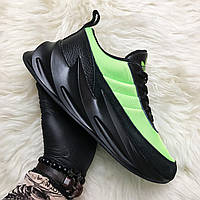 Мужские кроссовки Adidas Sharks Green Black, мужские кроссовки адидас шарк