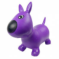 Детский прыгун Собачка резиновая для малышей Метр+, фиолетовый