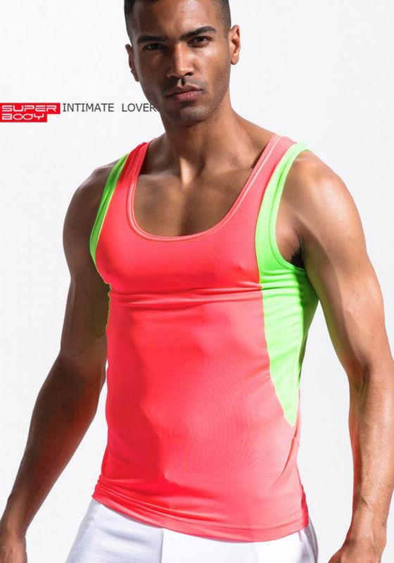 Майка чоловіча SuperBody. Колір рожевий. Артикул: 30-0179, фото 1