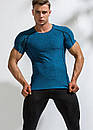 Спортивна футболка Deenyt синього кольору, фото 2
