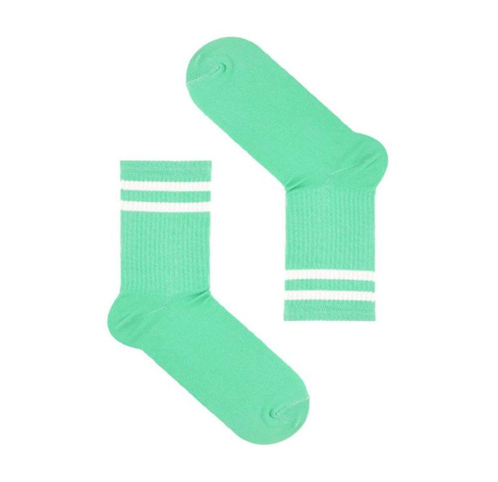 Шкарпетки SOX м'ятного кольору з білими смужками, фото 1