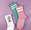 Шкарпетки SOX м'ятного кольору з білими смужками, фото 4
