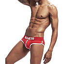 Бріфи для хлопців Bshetr червоні з білою окантовкою, фото 3