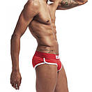 Бріфи для хлопців Bshetr червоні з білою окантовкою, фото 5