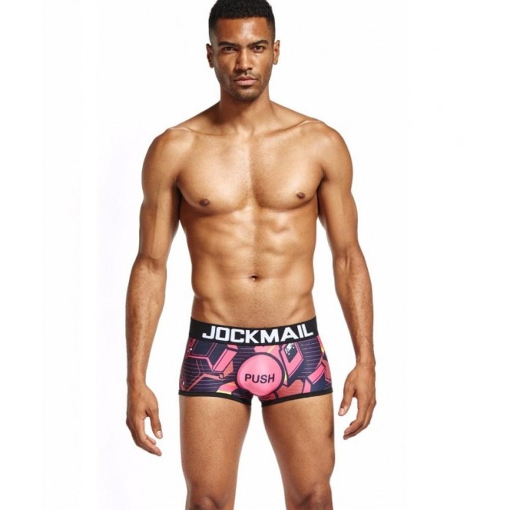Боксери чорного кольору з малюнком Jockmail