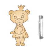 Заготівка для броші No033. Ведмедик-1, фото 1