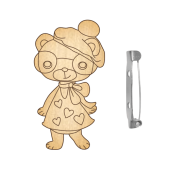 Заготівка для броші No041. Повітропроникна-4, фото 1