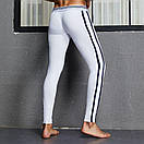 Кальсони лосини для чоловіків від Seobean білі з чорними смужками, фото 2