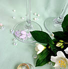 Весільні Келихи з оригінальною розписом ручної "Бузковий тюльпан", фото 4