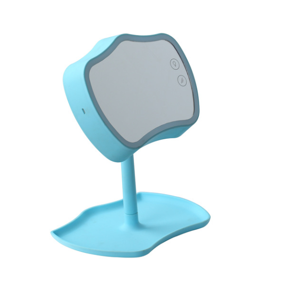 Косметичне дзеркало з підсвічуванням 2 в 1 Mirror Lamps блакитний колір