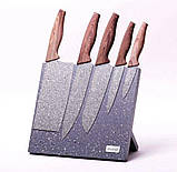 Набір ножів на підставці 6 пр Kamille KM-5047, фото 3