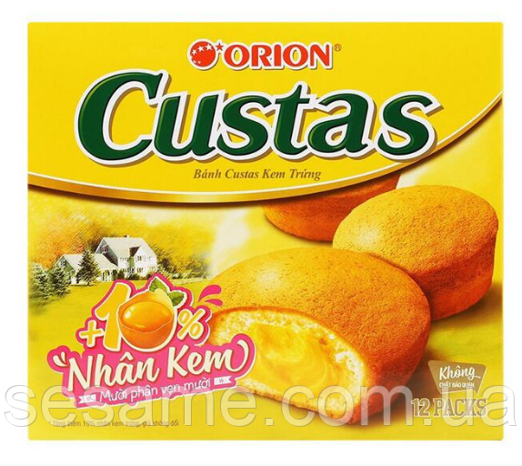 Кекси з начинкою ORION Custas 282g 12 packs (В'єтнам)