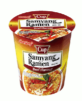 Лапша рамен быстрого приготовления со вкусом говядины Samyang Ramen ТМ «SAMYANG» 65Г