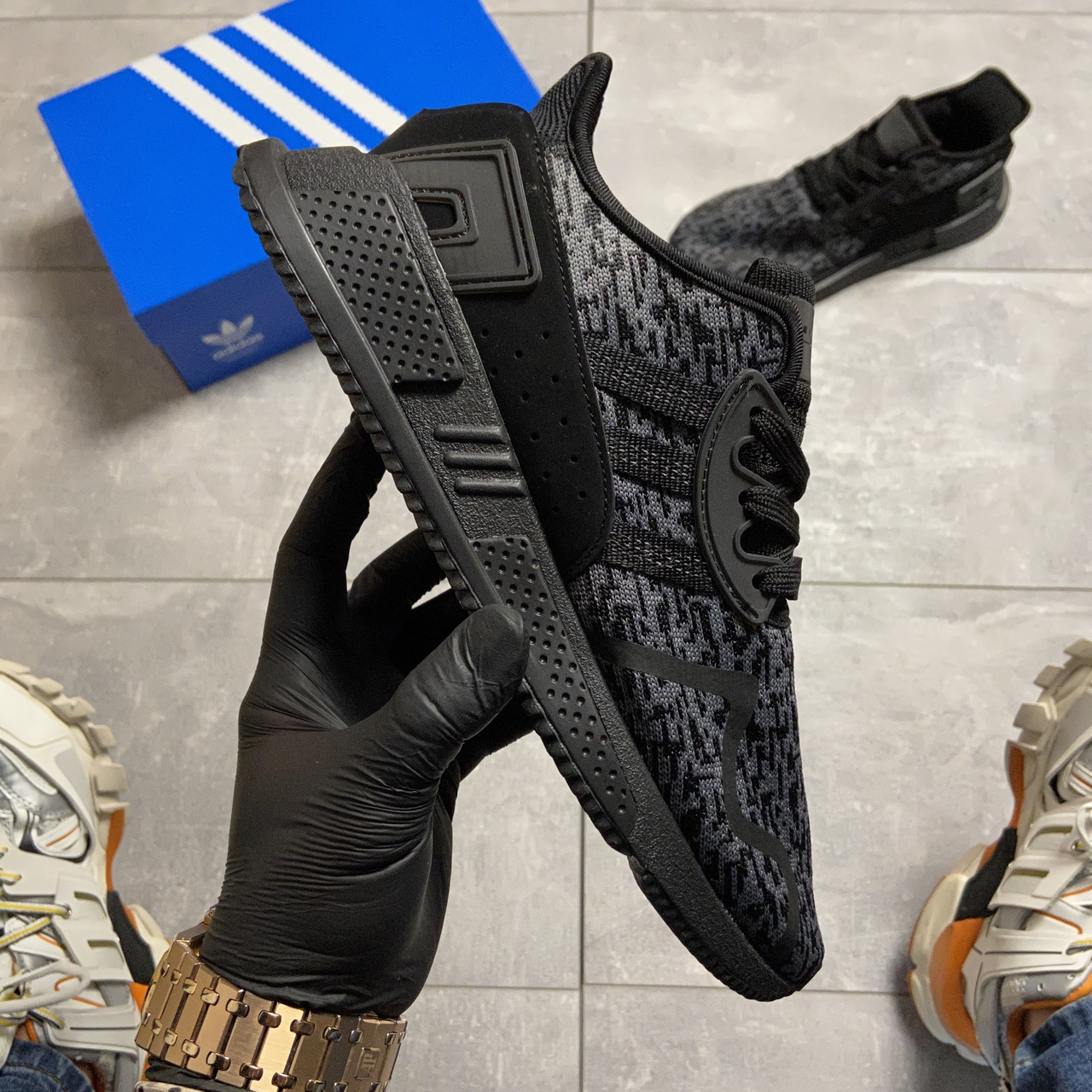 Чоловічі кросівки Adidas EQT Cushion ADV Black, чоловічі кросівки адідас ект кушион адв