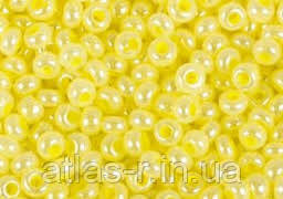 Бісер Preciosa Чехія №37185 1г, жовтий перлинний