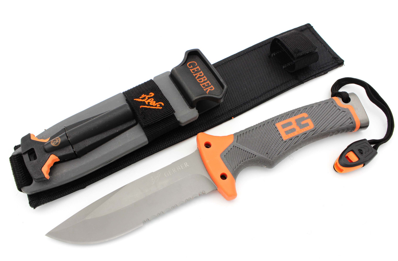 Ніж мисливський Bear Grylls Gerber 226 + Кресало / 25см / 13см