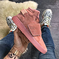 Женские кроссовки Adidas Tubular Invader Full Pink, женские кроссовки адидас тубулар инвайдер