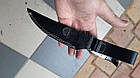Ніж фінка з дамаської сталі НКВД 1 + точилка ручна робота З клеймом, фото 5