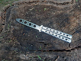 Ніж балисонг тренувальний "Торнадо 3" Silver