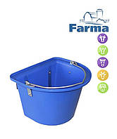 Годівниця - відро для корму та води 12л, з фіксуючими гачками і ручкою для переносу FARMA (Нідерланди)