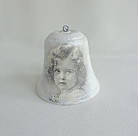 Дзвіночок керамічний виконаний в техніці декупаж ручної роботи "Шеббі-шик", фото 2