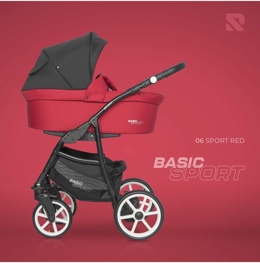 Дитяча коляска 2 в 1 Riko Basic Sport 06 Sport Red