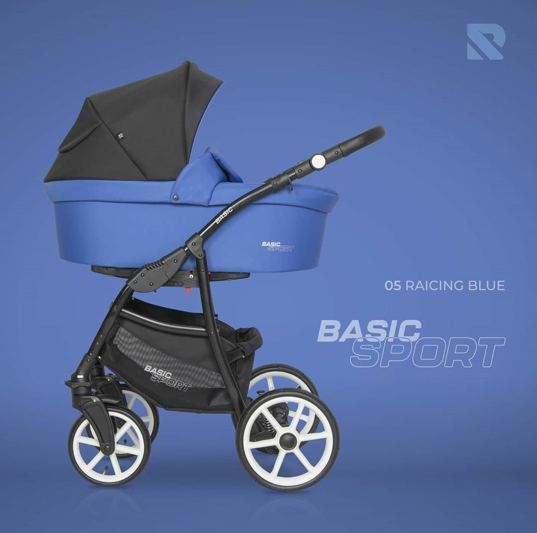 Дитяча коляска 2 в 1 Riko Basic Sport 05 Raicing Blue
