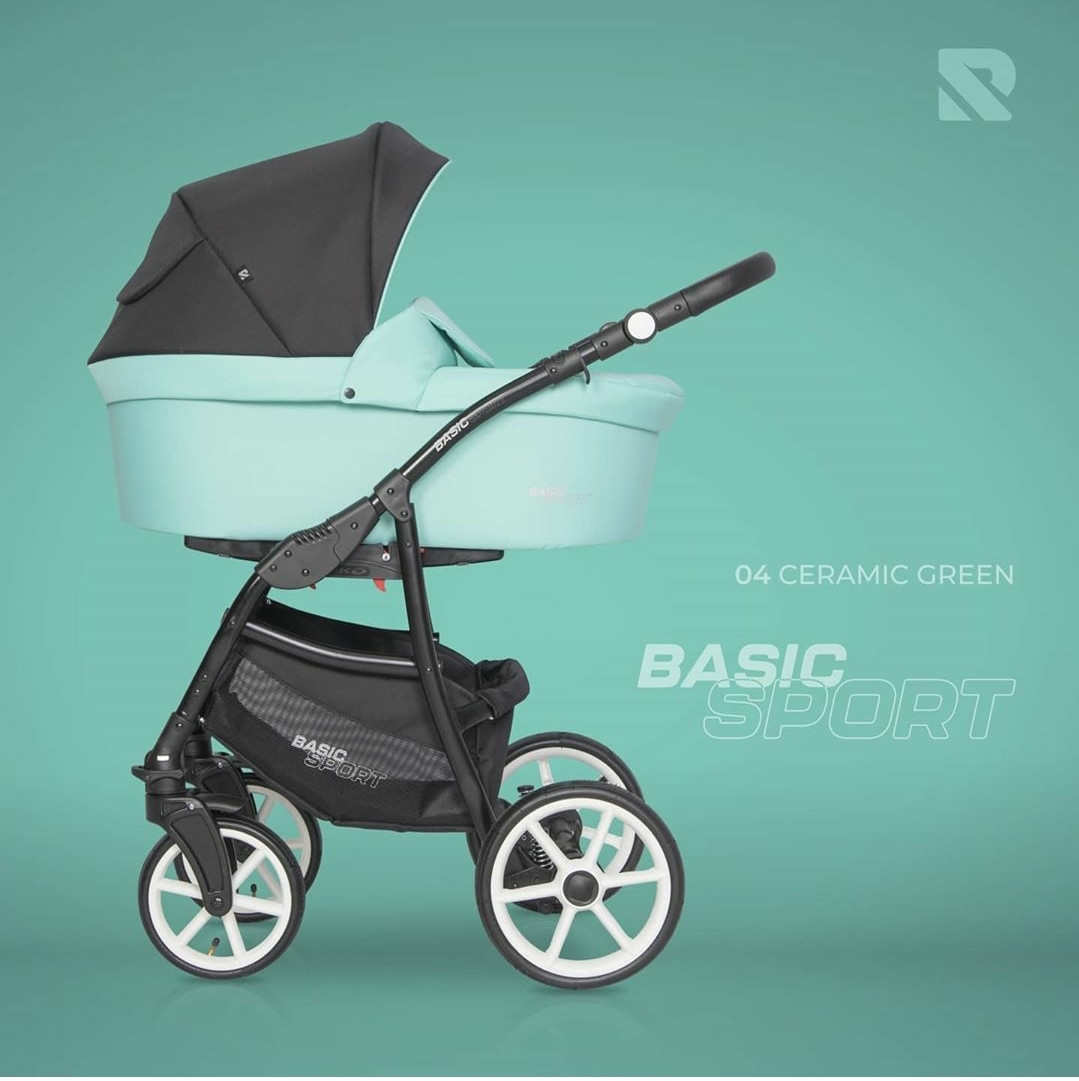 Дитяча коляска 2 в 1 Riko Basic Sport 04 Green Ceramic
