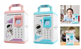 Дитяча скарбничка Сейф з електронним Кодовим замком і відбитком Пальца Robot Bodyguard