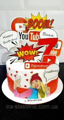 Торт YouTube