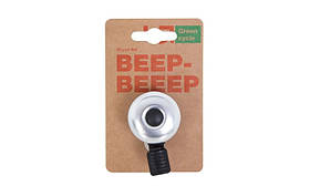 Велосипедний дзвінок Green Cycle GBL-02A сріблястий, 35 мм, універсальне кріплення