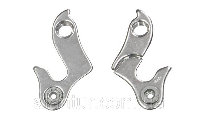 Гак на раму Merida a-hg009 срібний, алюмінієвий знімний дроп-аут для велосипеда., фото 1