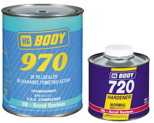 Грунт-наповнювач Body 970 1 л+ затверджувач 0,5 л