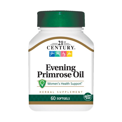 Жирні кислоти 21st Century Evening Primrose Oil, 60 капсул