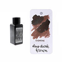 Чернила Diamine Ink 30мл Deep Dark для перьевой ручки насыщенные цвета (Deep Dark Brown)