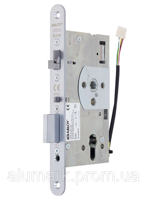 Замок електромеханічний ABLOY EL 518 ВЅ65мм 72мм FP24 SS UNIV DIN_CERTА MOT 12-24V PANIC_FUNCTION, фото 2