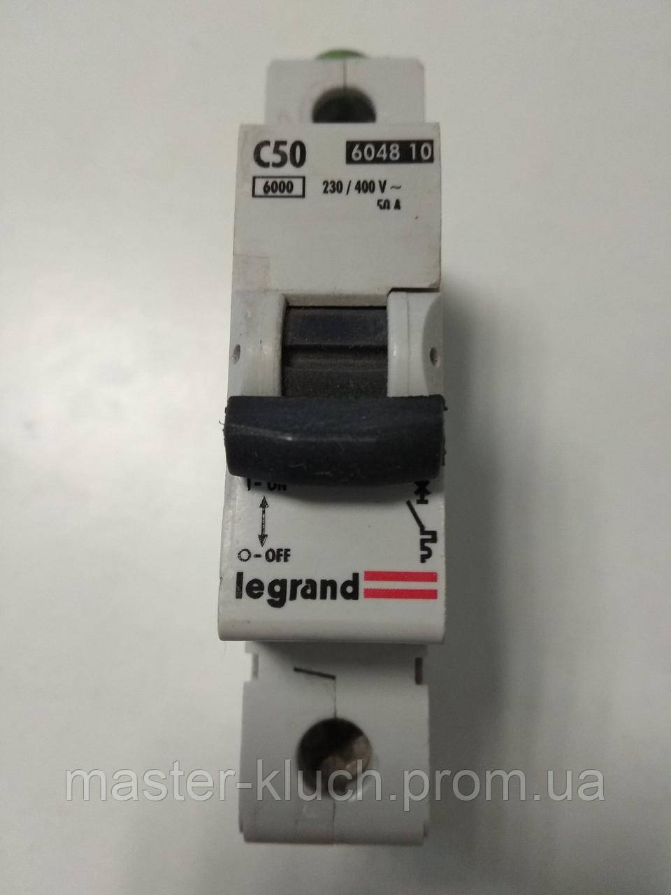 Автоматический выключатель C50А Legrand LR 1P - фото 1 - id-p16116137