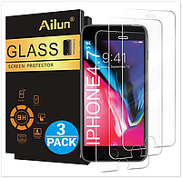 Защитное стекло Ailun для iPhone 8,7,6 s, 6,( 4,7") 3 штуки в упаковке